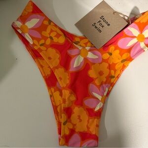 Floral Bikini Bottom Stone Fox swim